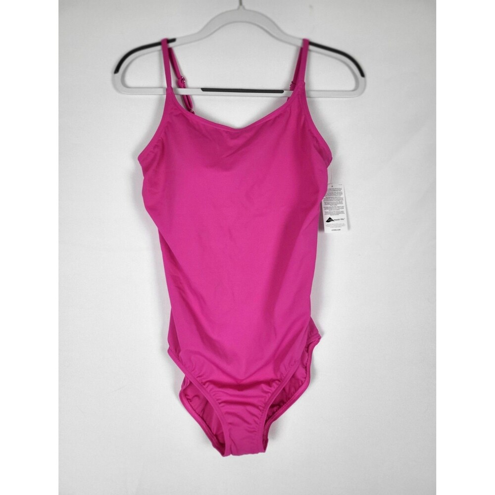 NWT Lands End 1 Piece Swimsuit Size 14 Lycra Xtra Life Pink New